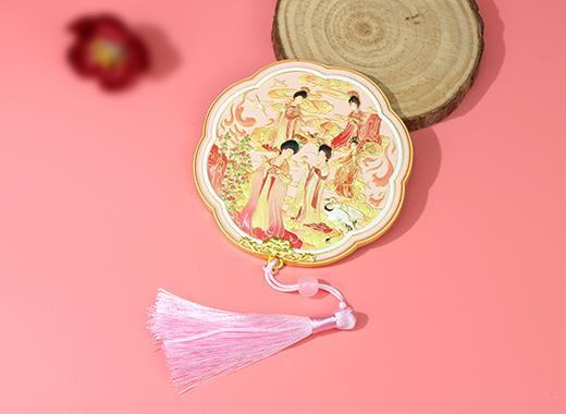 遼博仕女圖文創(chuàng)隨身鏡案例